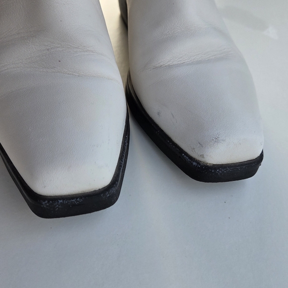 Vagabond Simone White Leather Boots Size 38 Size 8 - Picture 8 of 15